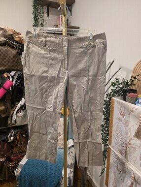 Vintage Light Khaki Cropped Dress Pants